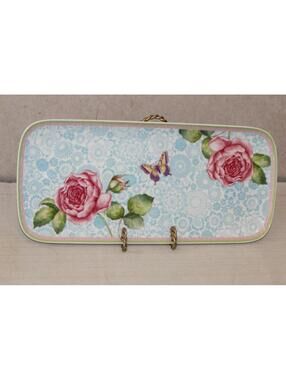 Villeroy & Boch Rose Cottage Large Sandwich Tray - RARE